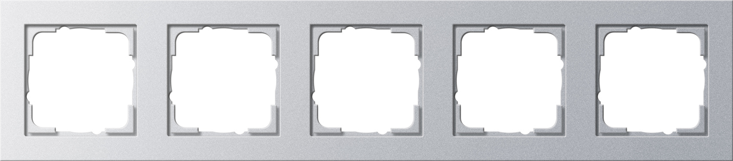 Gira 021525 Abdeckrahmen 5f.alu E2