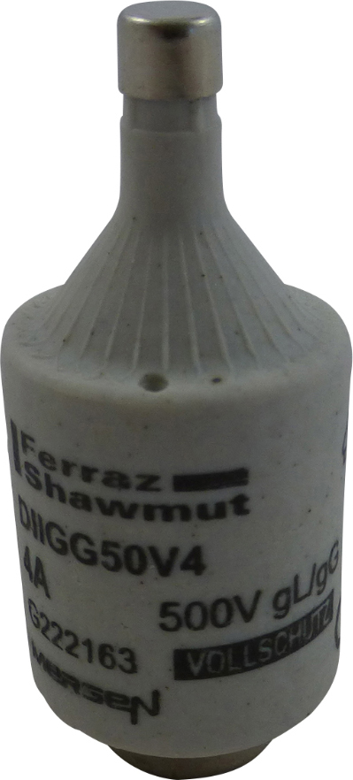 Mersen DIIGG50V4 D-Sicherungseinsatz gG DII, 4A/AC500