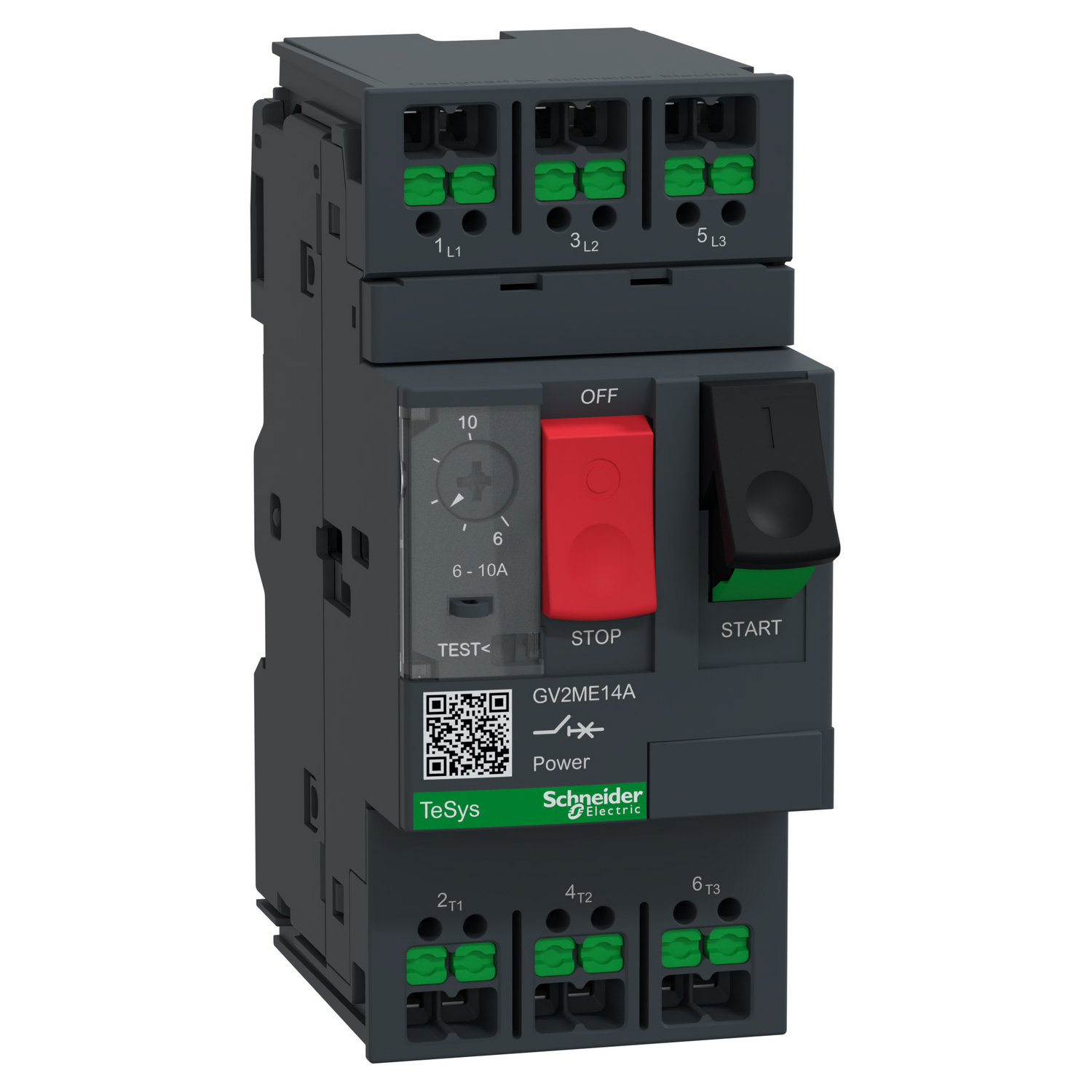 Schneider Electric GV2ME14A Motorschutzschalter 6-10A Snapin