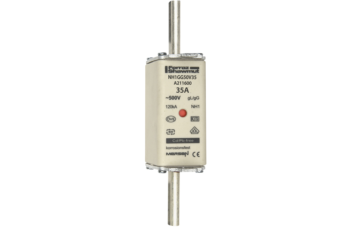 Mersen NH1GG50V35 NH-Sicherungseinsatz SF Gr.1 gG 35A/500V KM