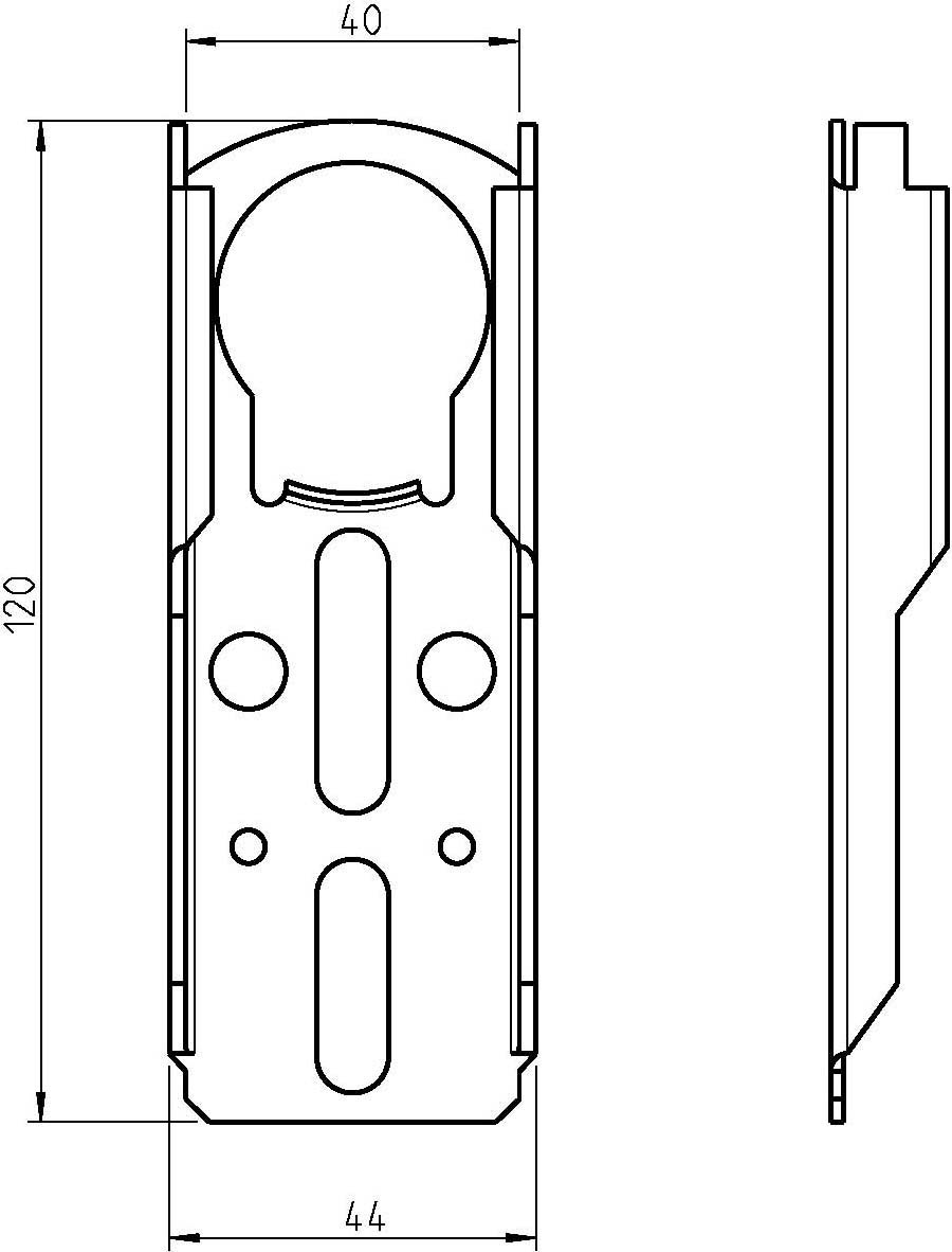 DELTA DORE 4020 Gegenlager f. Fertigkasten