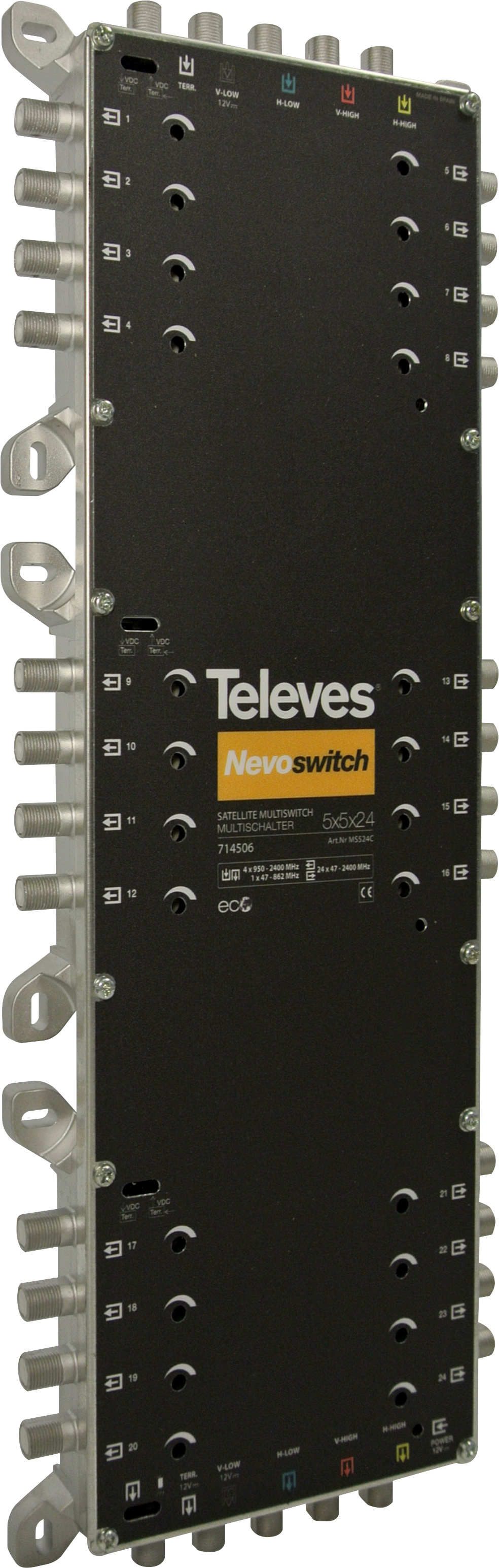 Televes MS524C Multischalter 5 in 24 Guß NEVO recpower kask.
