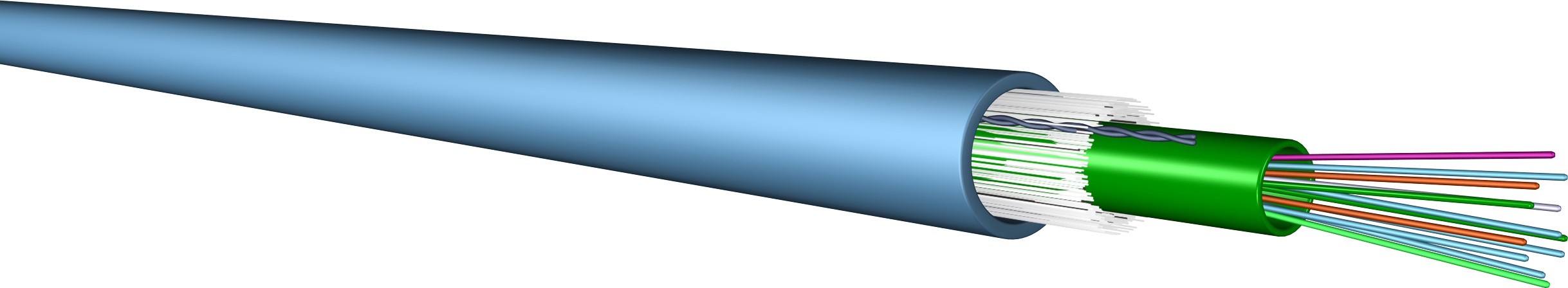 Prysmian 60060674-Eca LWL-Kabel U-DQ(ZN)BH ZB 12G50 OM5 3,0kN Schnittware