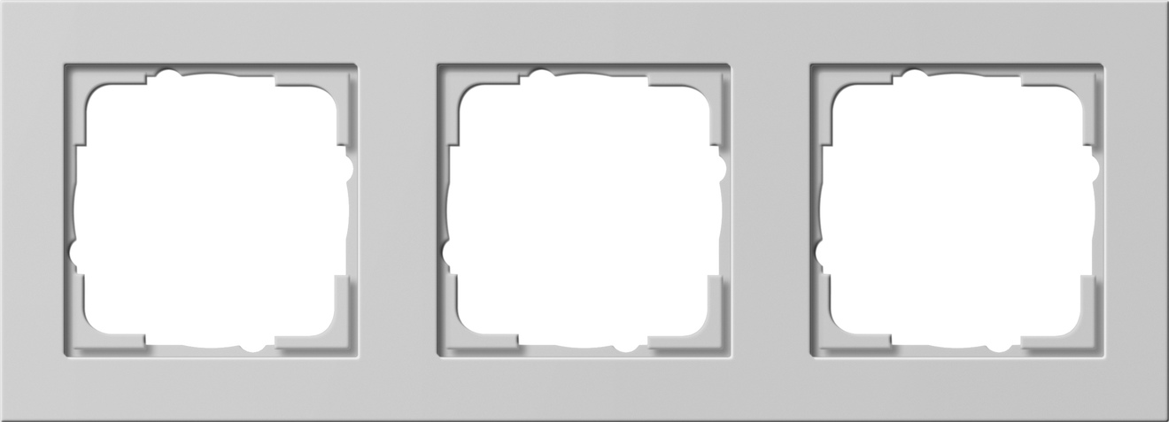 Gira 021337 Abdeckrahmen 3-fach E2 Grau