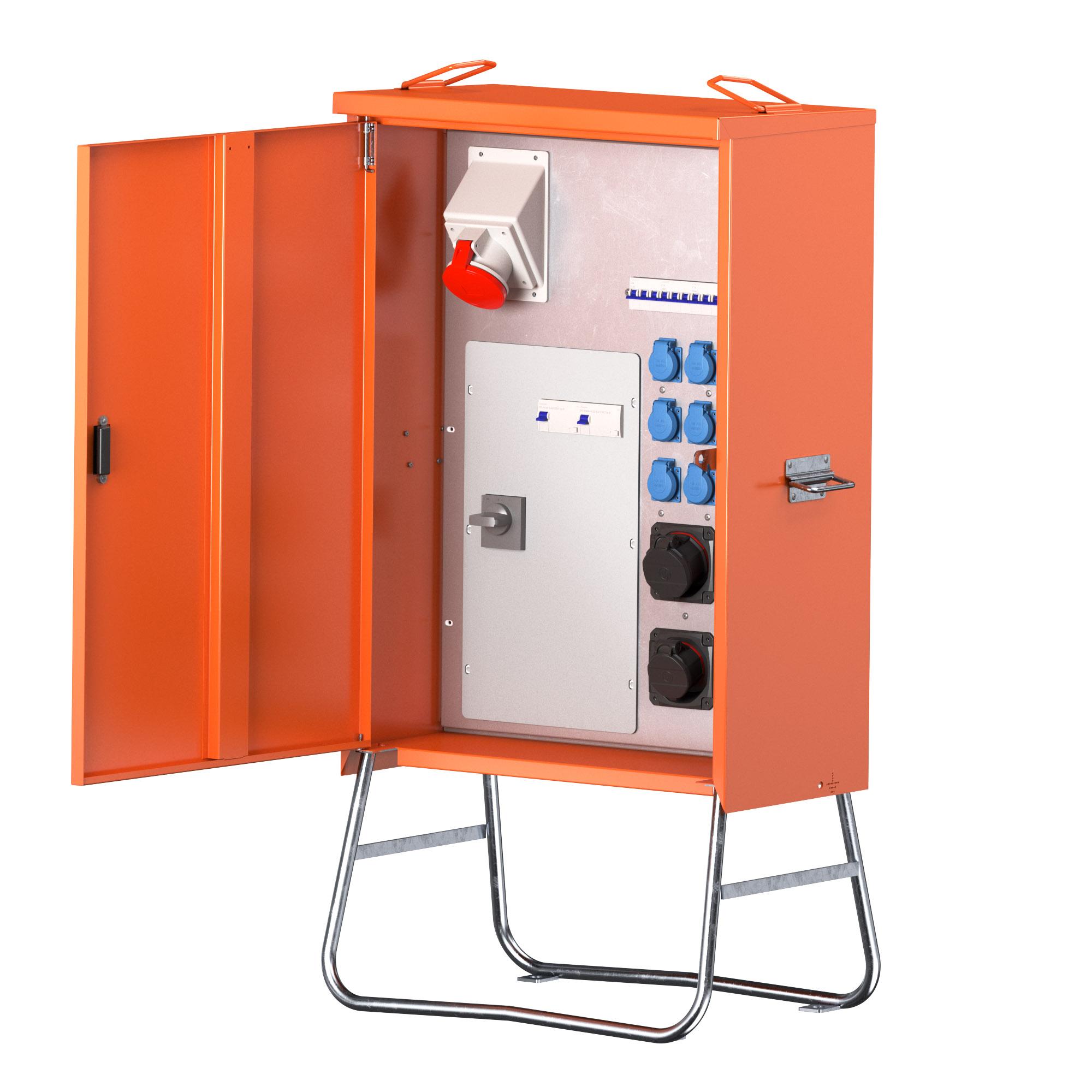 Walther Werke WV0369R1 Verteilerschrank 44kVA,2RCDs TypB,9LS