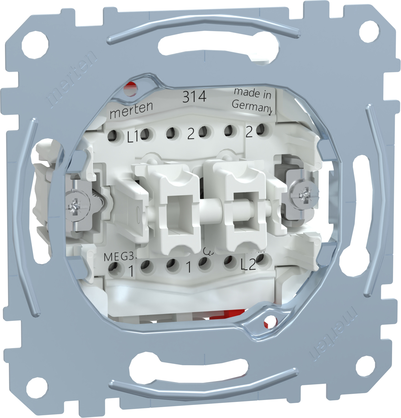 Merten MEG3159-0000 Doppeltaster-Einsatz 2W 1-pol.10A 250V AC
