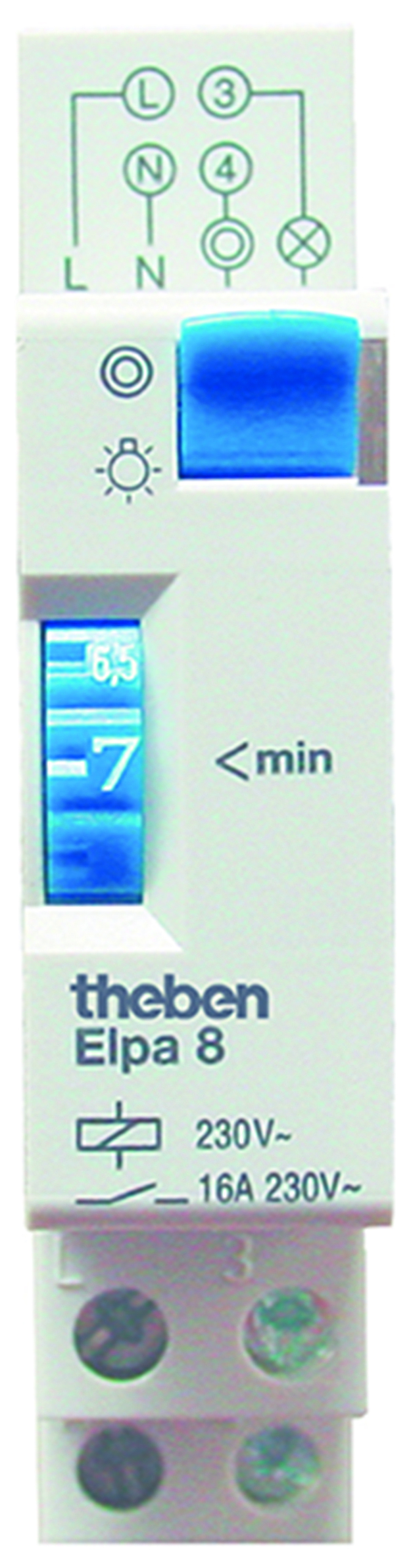 Theben ELPA 8 Treppenlicht-Zeitschalter 1S, 1-7min