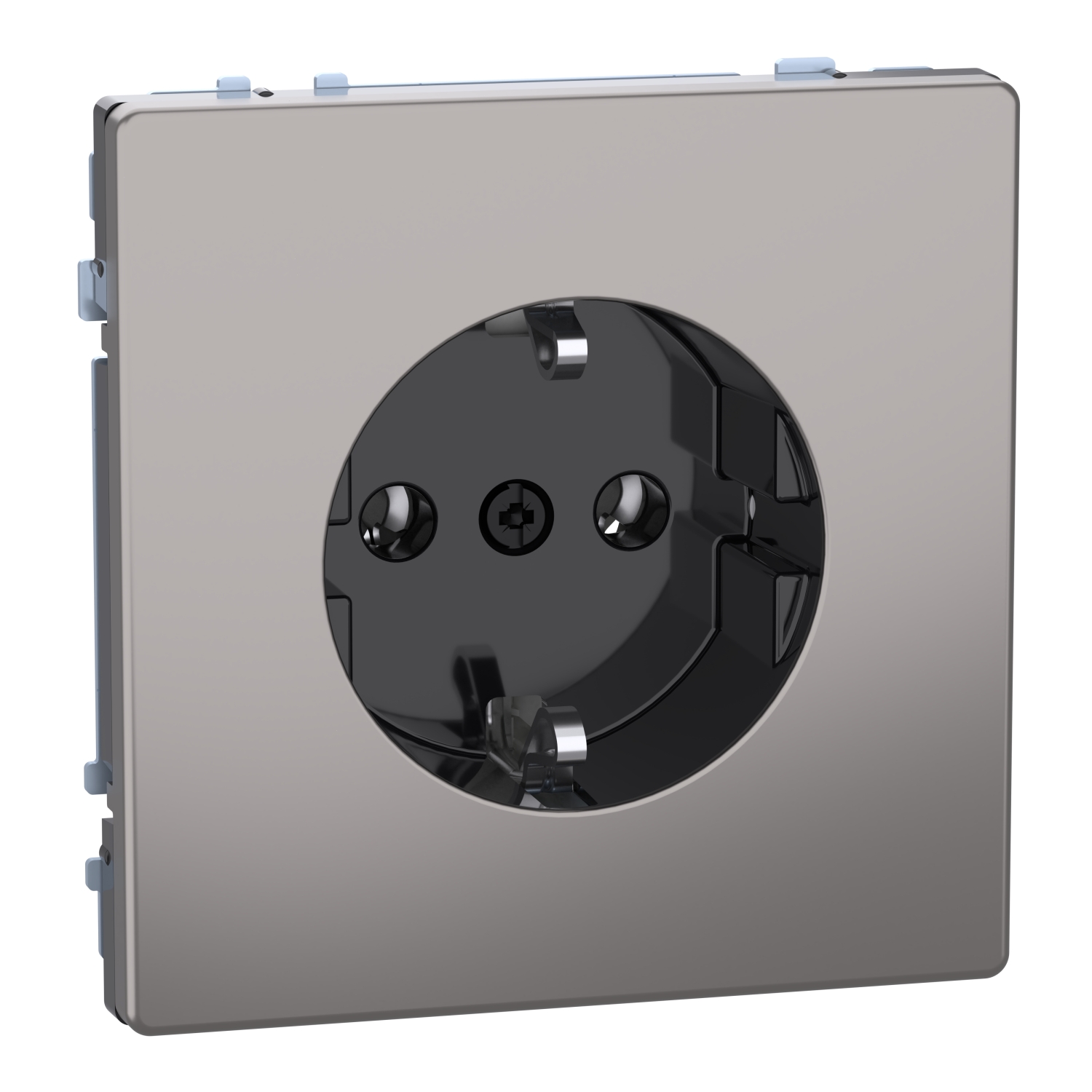 Merten MEG2301-6050 SCHUKO-Steckdose nickelmet mit Steckklemmen