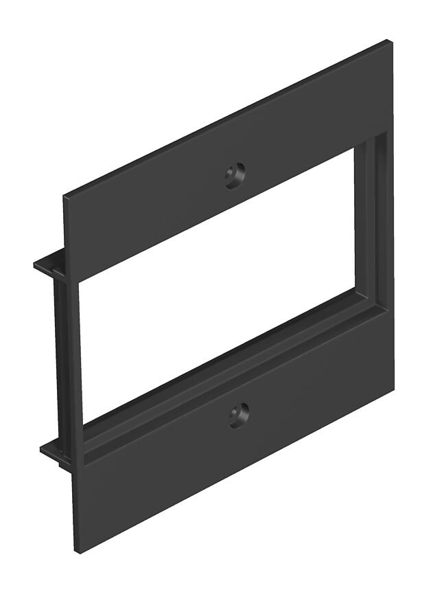 OBO Bettermann Vertr T12L P16S 9011 Abdeckplatte 2f Modul 45 in T12L