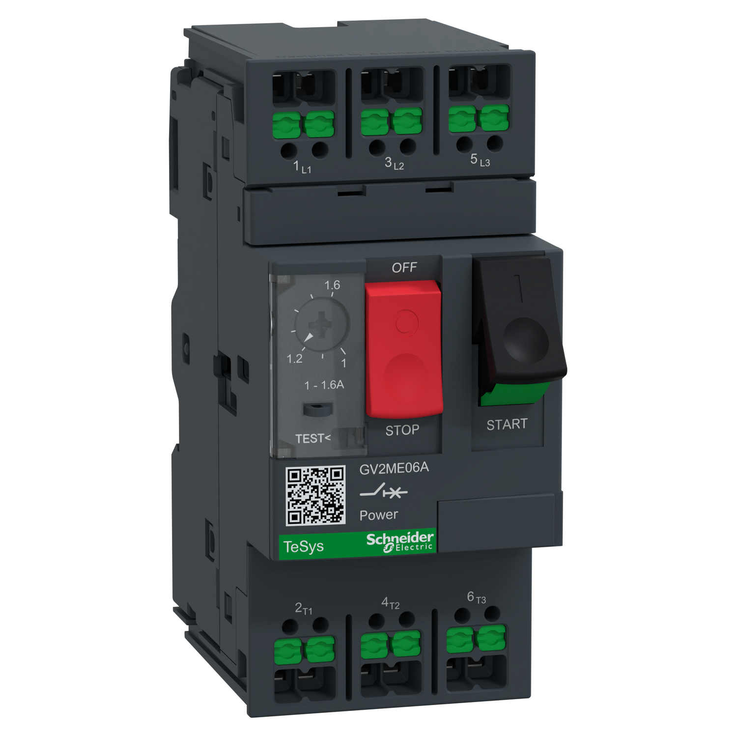 Schneider Electric GV2ME06A Motorschutzschalter 1-1,6A Snapin