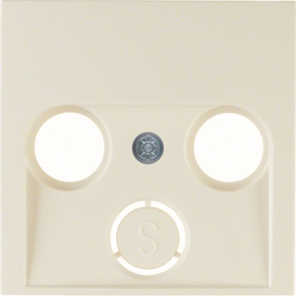 Berker 12038982 Zentralstück ws/gl f.Anten.-/Dose