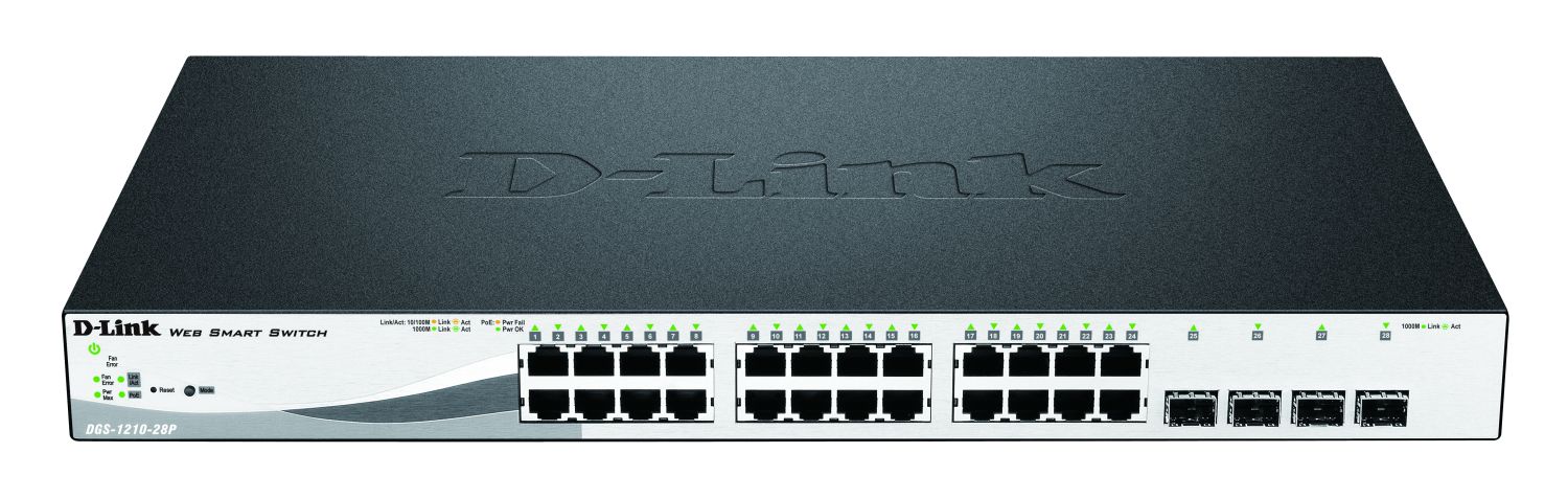 DLink Deutschland DGS-1210-28P/E 28-Port PoE Gigabit Switch Layer 2 managed