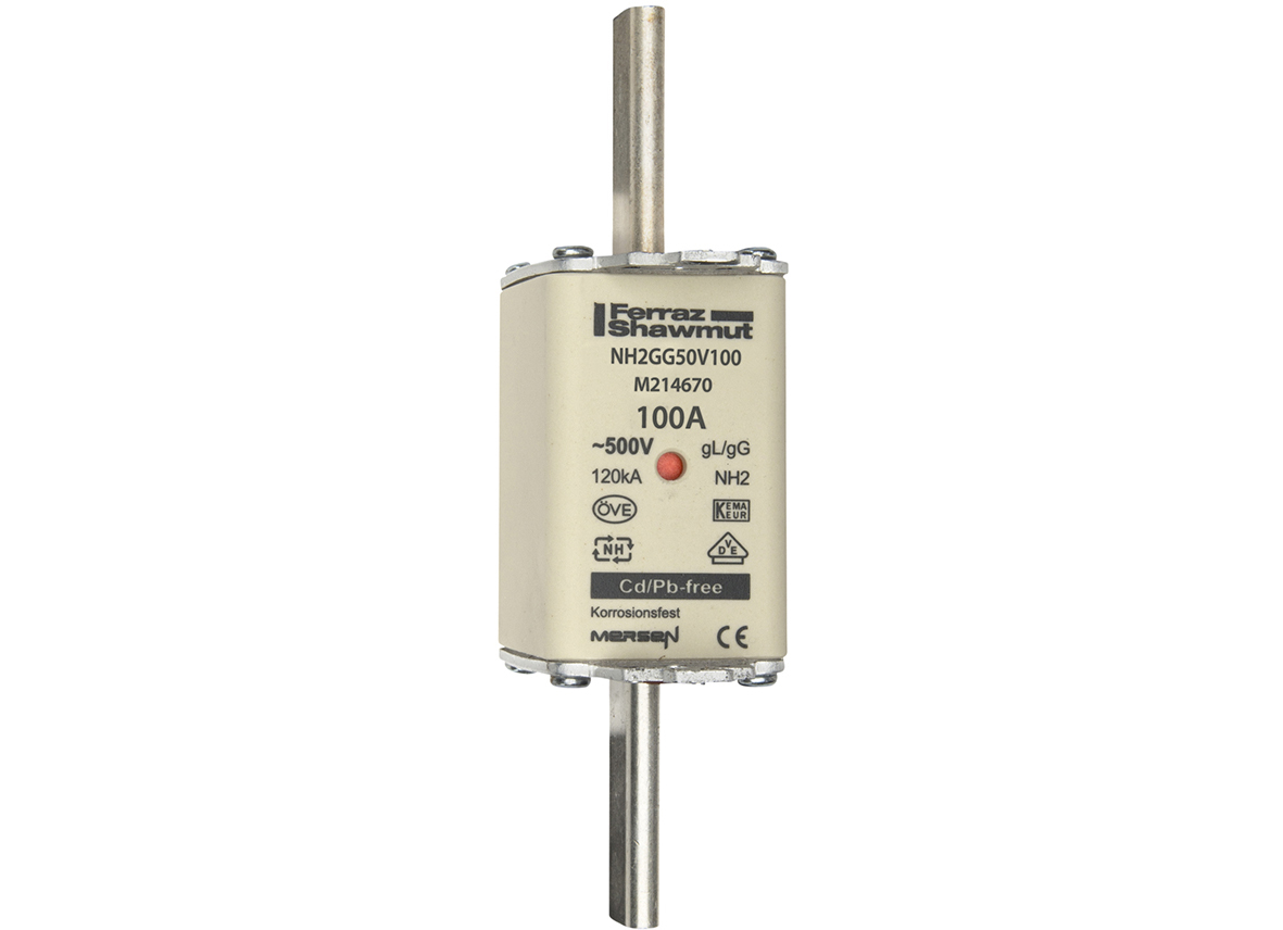 Mersen NH2GG50V100 NH-Sicherungseinsatz SF Gr.2 gG 100A/500V KM