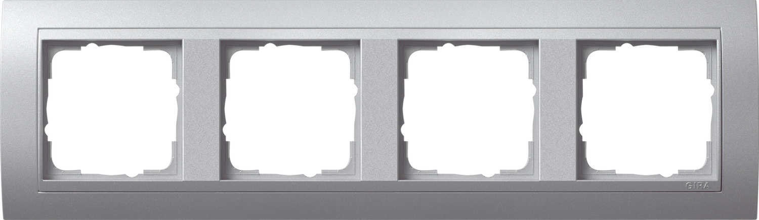 Gira 021436 Abdeckrahmen 4f.alu m.alu.ZL, Event