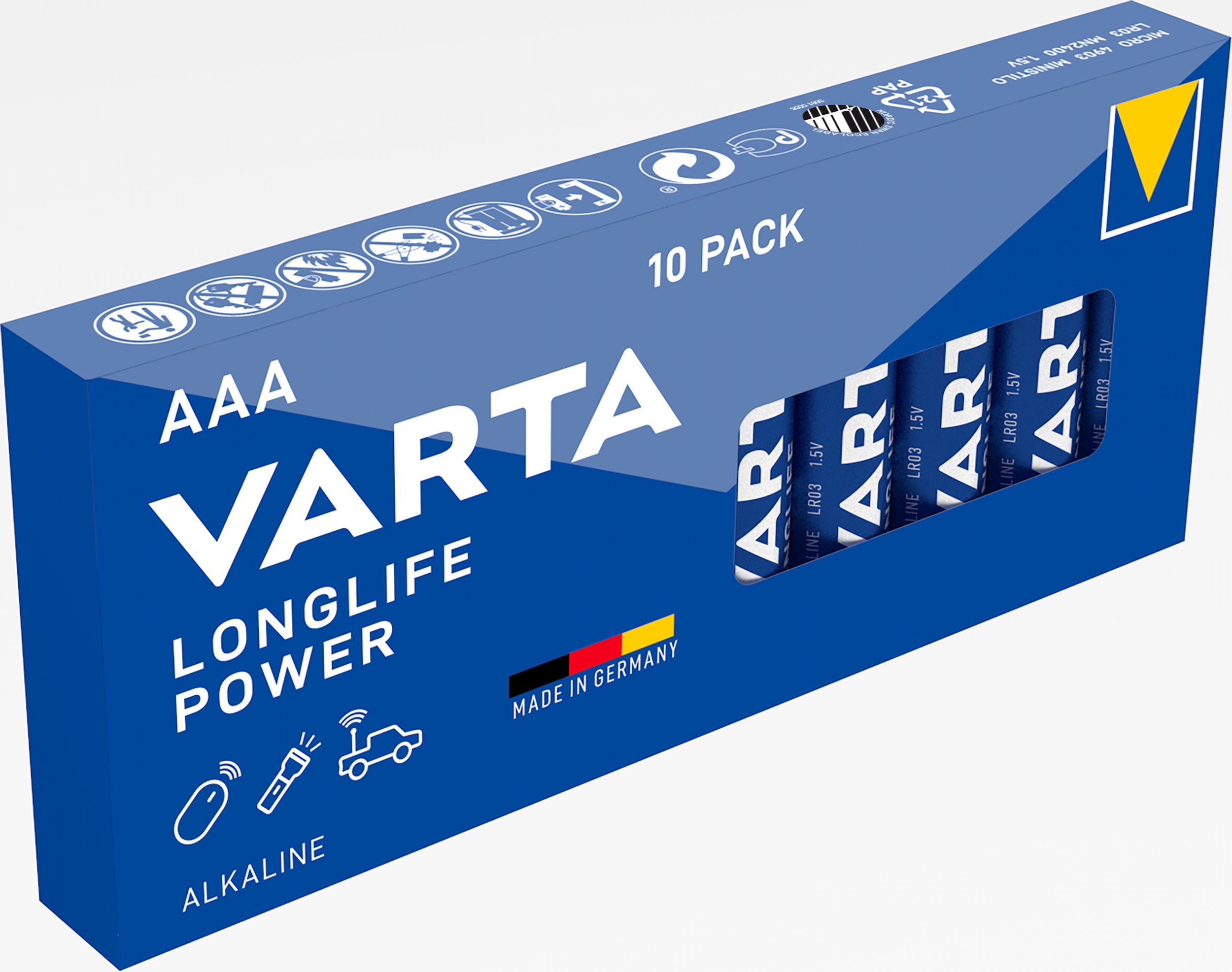 Varta Cons.Varta 4903 Stk.1 AAA Batterie Longl.Power Micro, R3, Al-Mn