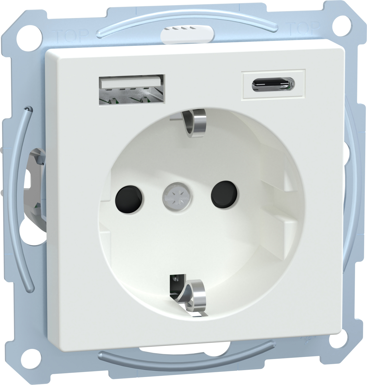 Merten MEG2367-0325 Schuko Steckdose mit USB Ladegerät