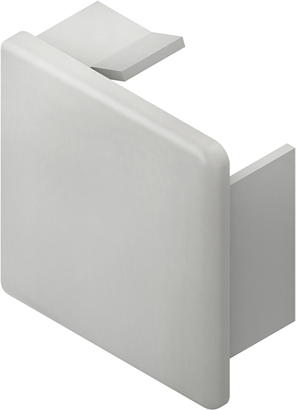 HKL E4040.3 Endstück rws 40x40 RAL9010