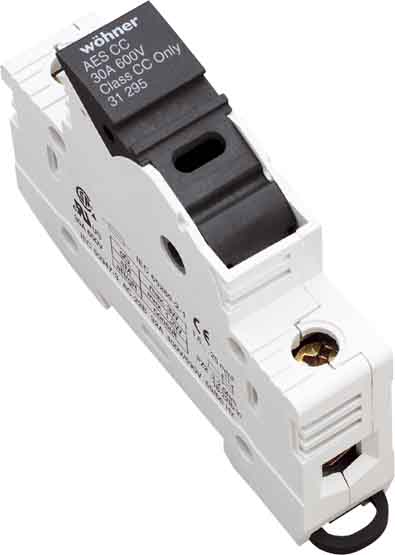 Wöhner 31295 Sicherungssockel, 1-polig f. Zylindersicherung