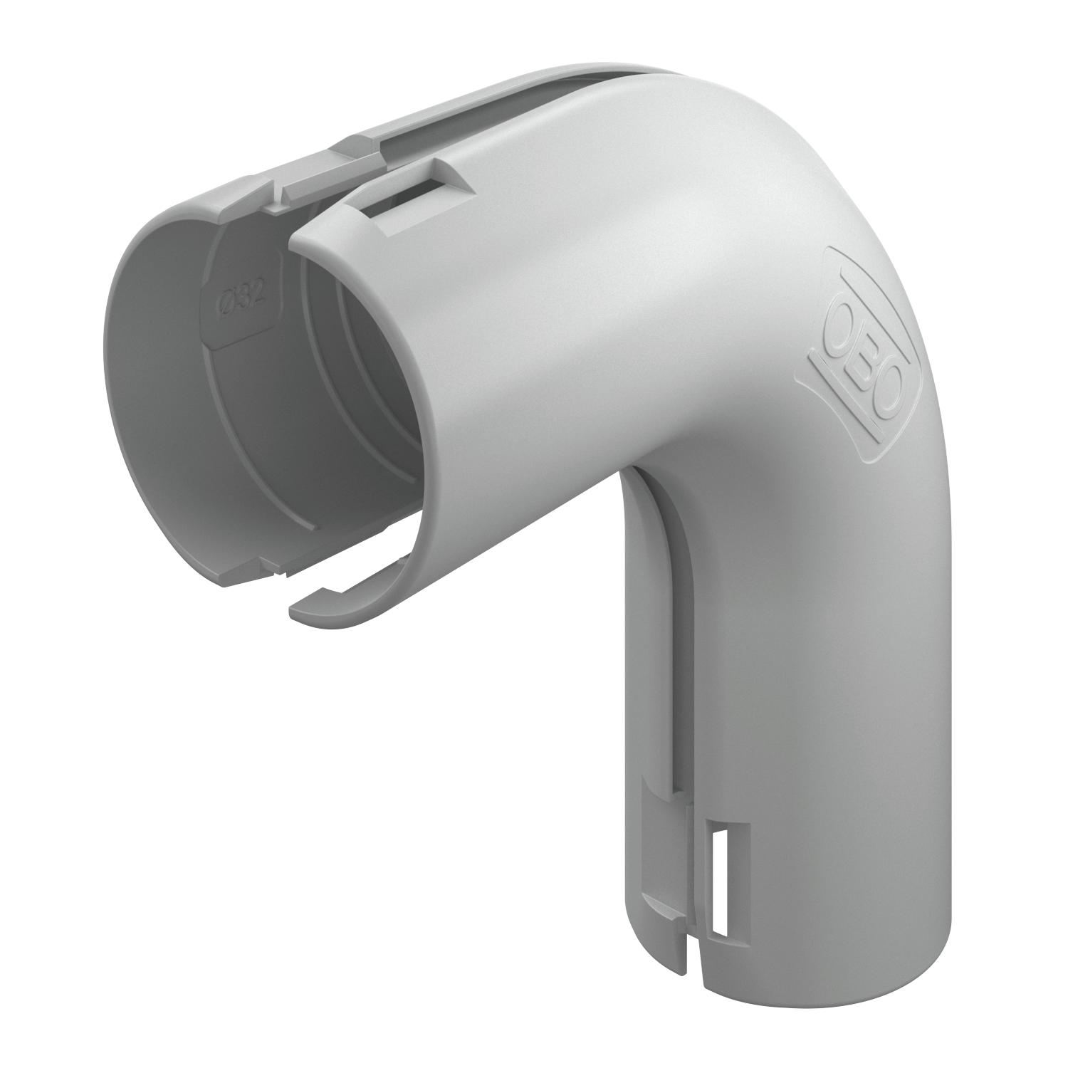 OBO Bettermann Vertr 3000 BMS M32 LGR Quick-Pipe-Bogen 90 Grad