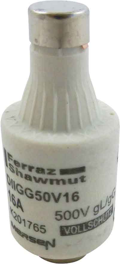Mersen DIIGG50V16 D-Sicherungseinsatz gG DII, 16A/AC500