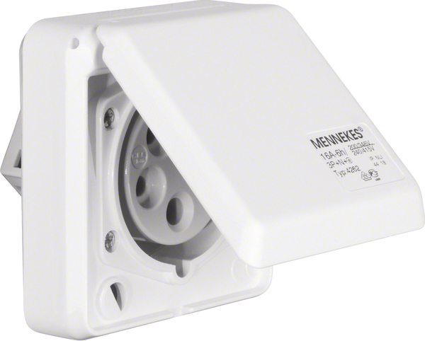 Berker 578501 CEE-Steckdose 5-polig Eb 16A m.Klappdeckel