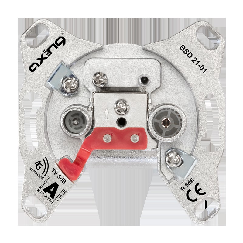 Jung BSD 21-01 2-Loch Hyperbreitband-Dose 5,0dB, Einzeldose