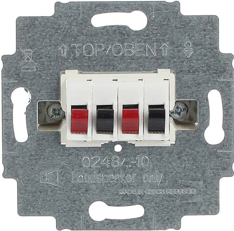 Busch-Jaeger 0248/04-101 Lautsprecher-Anschlussdose 2fach, alpinweiß