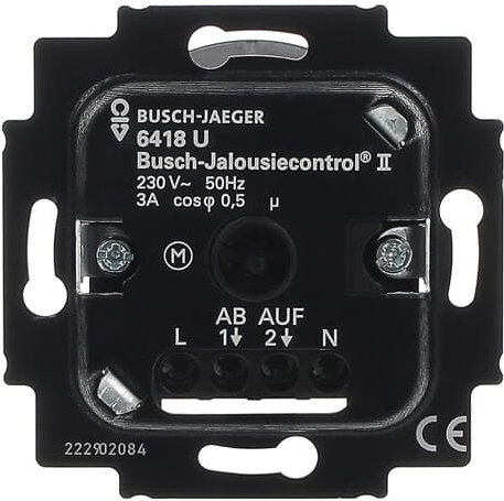 Busch-Jaeger 6418 U Jalousie-Basis-Einsatz 2Schliesser 3A 690VA