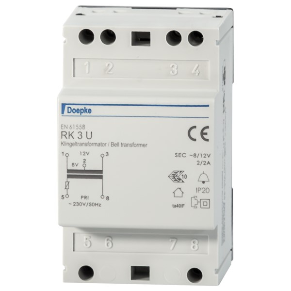 Doepke RK 3U 4-8-12V/2A Klingeltrafo