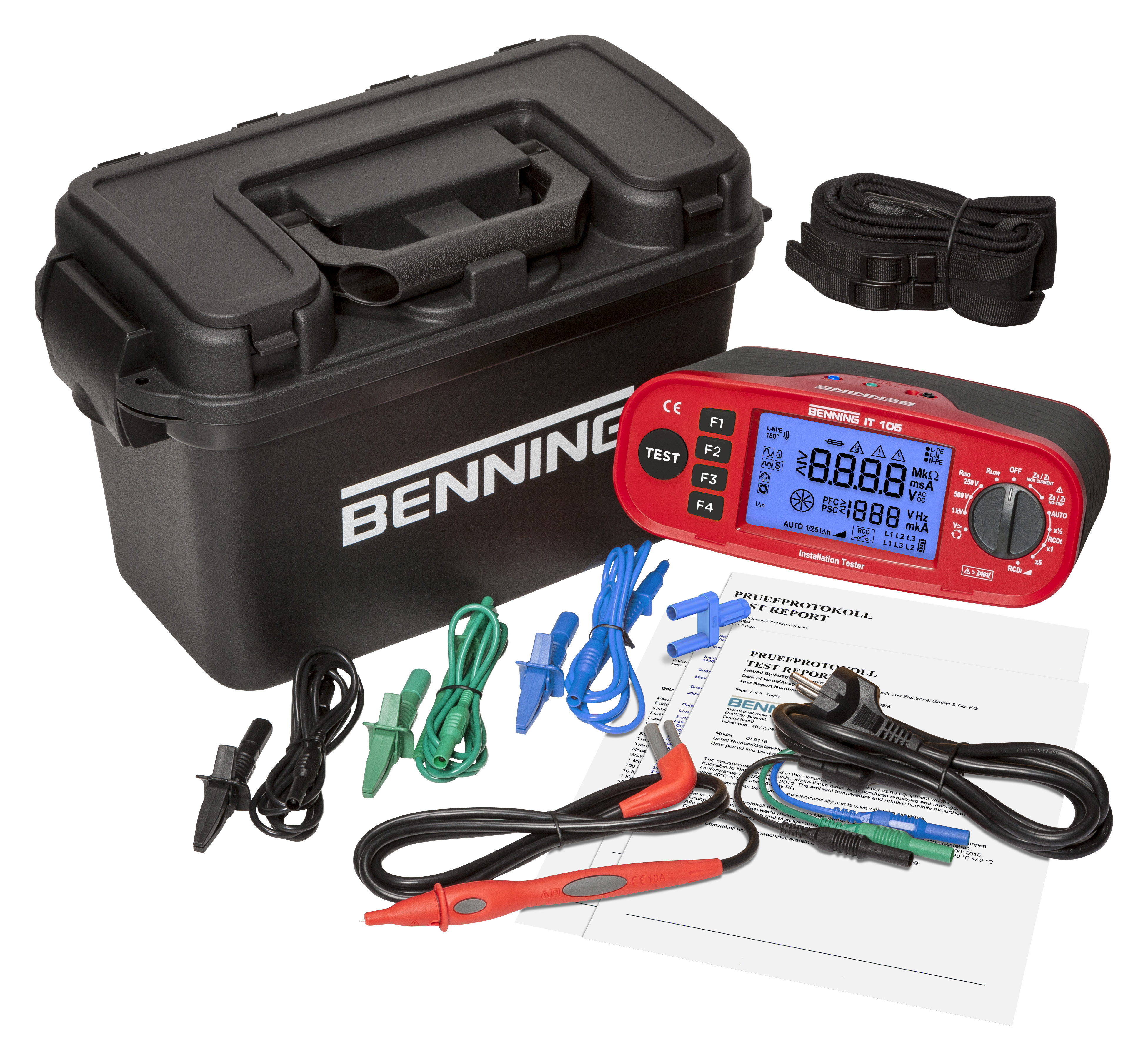 Benning IT 105 Installationsprüfgerät m. Grafikdisplay