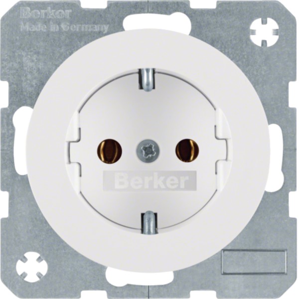 Berker 41432089 SCHUKO-Steckdose pows/gl