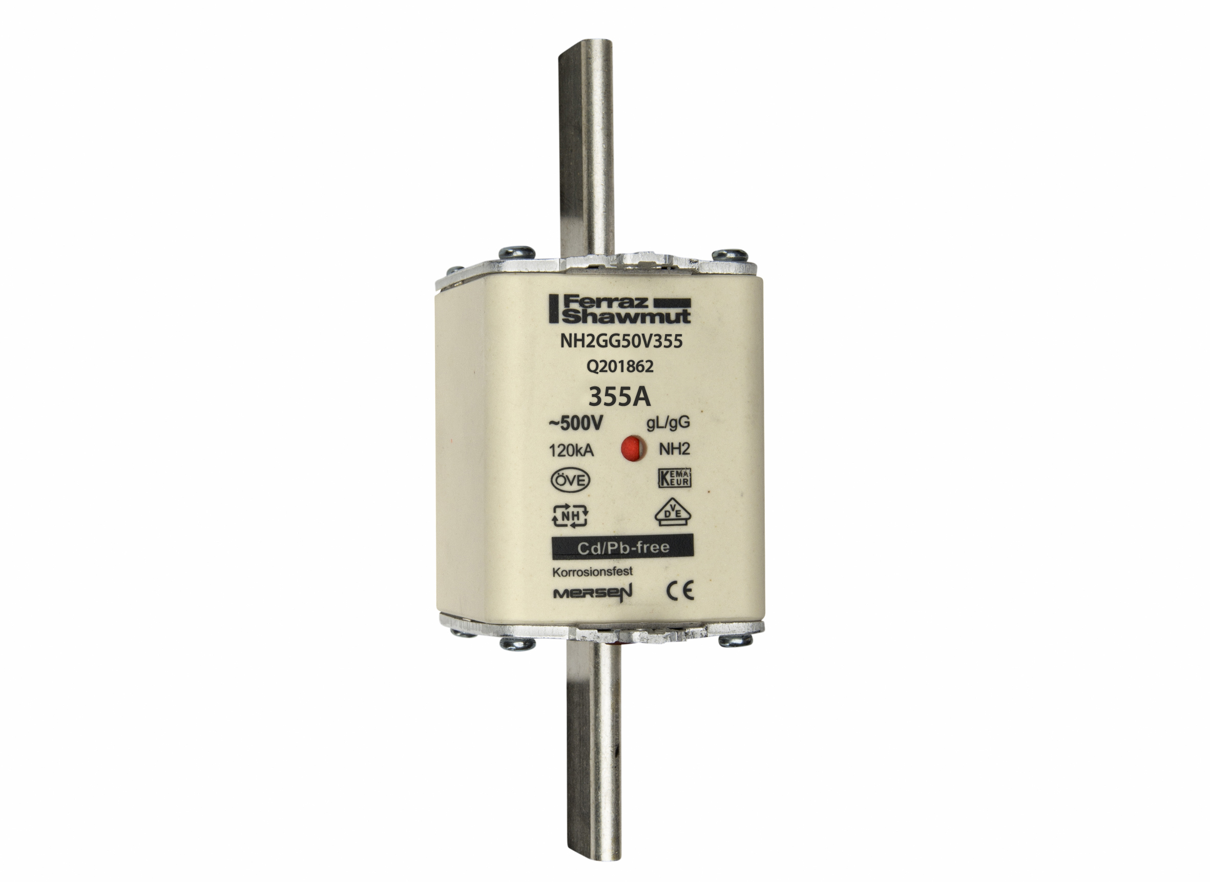 Mersen NH2GG50V355 NH-Sicherungseinsatz SF Gr.2 gG 355A/500V KM