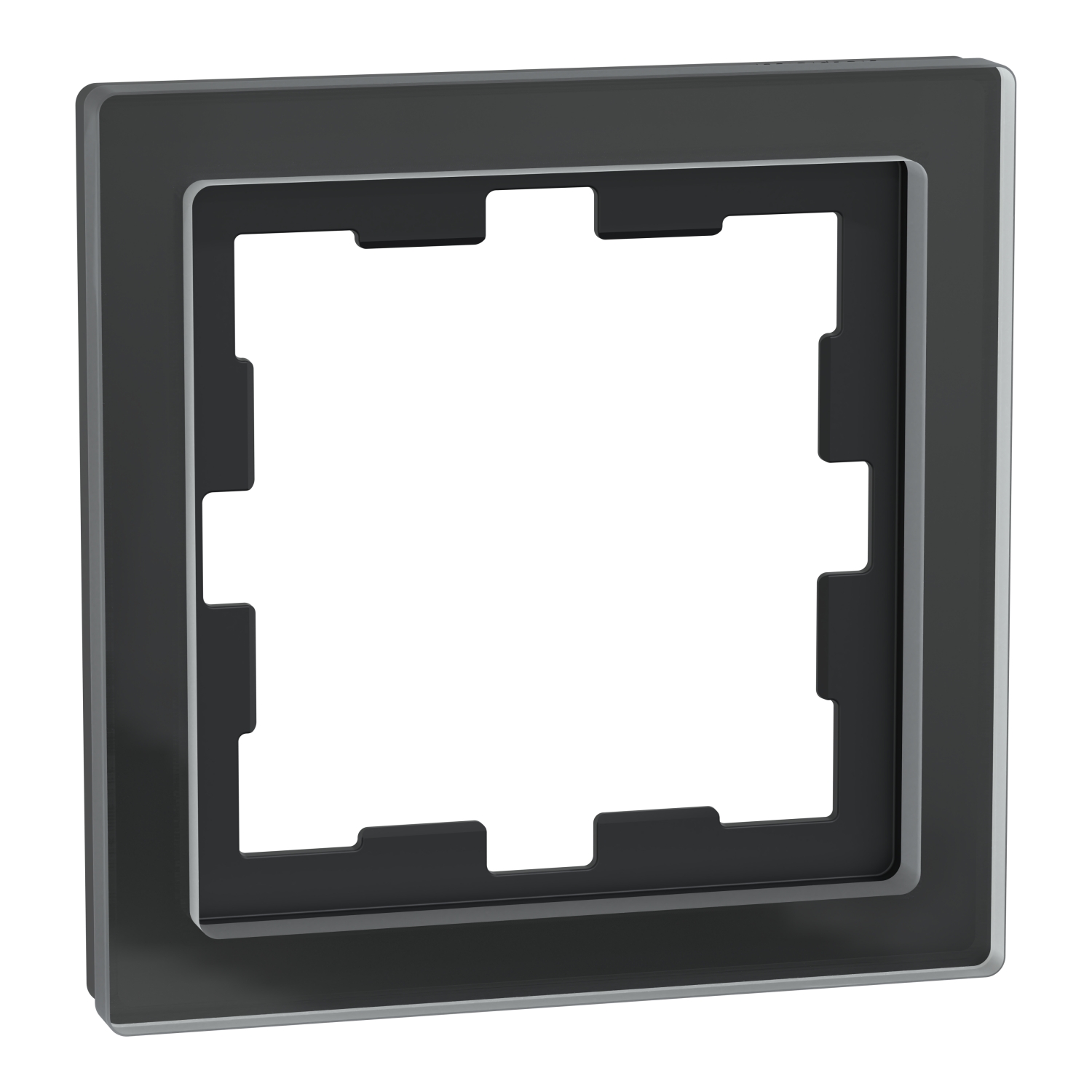 Merten MEG4010-6503 Rahmen 1f.onyxsw D-Life Glas