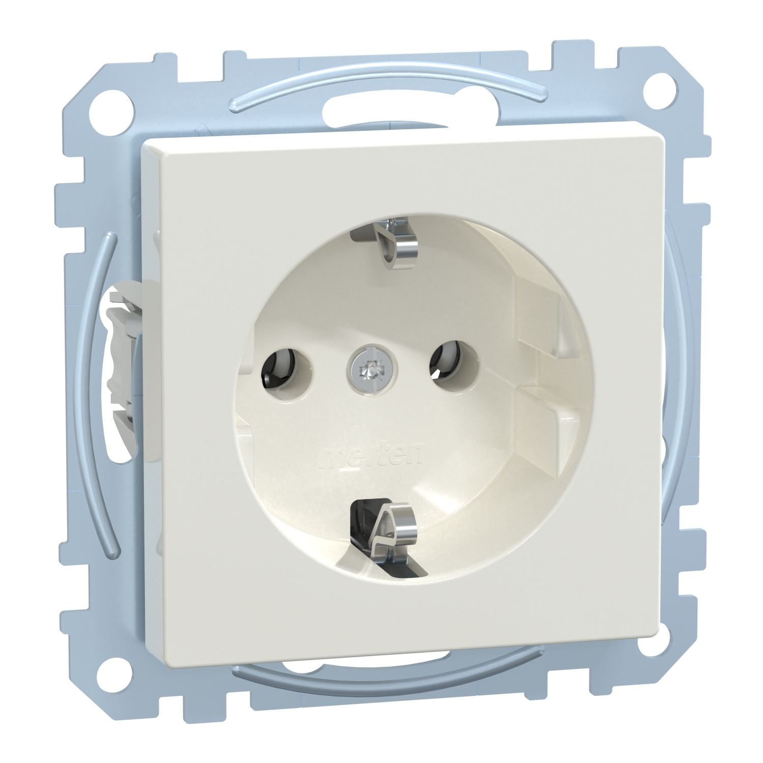 Merten MEG2301-0619 SCHUKO-Steckdose pws mit Steckklemme