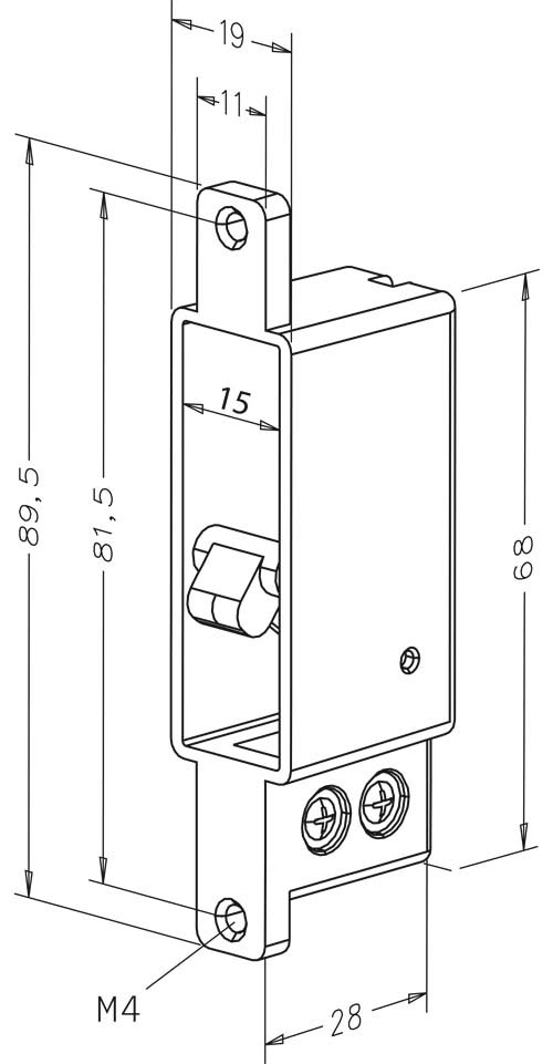 Assa Abloy effeff 875-10-------00 Riegelschaltkontakt