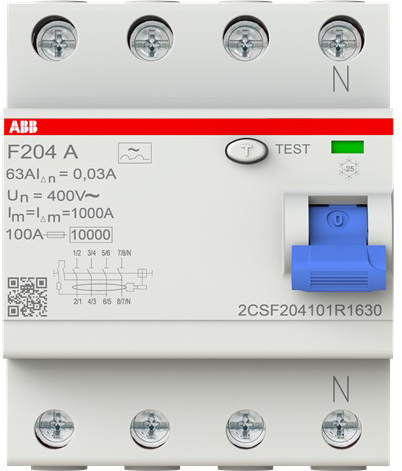 ABB Stotz S&J F204A-63/0,03 FI-Schutzschalter pro M Compact