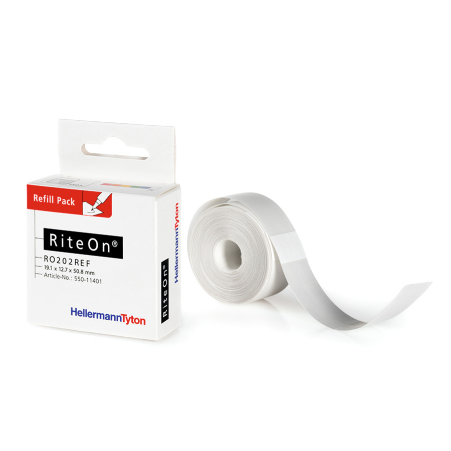 HellermannTyton RO202REF-1401-WH Etiketten 12,7x50,8mm Pack a 150St