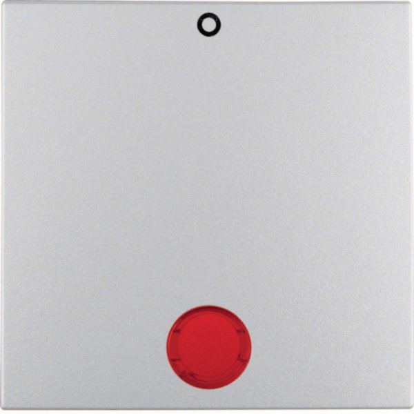 Berker 16241404 Wippe alu matt mit roter Linse