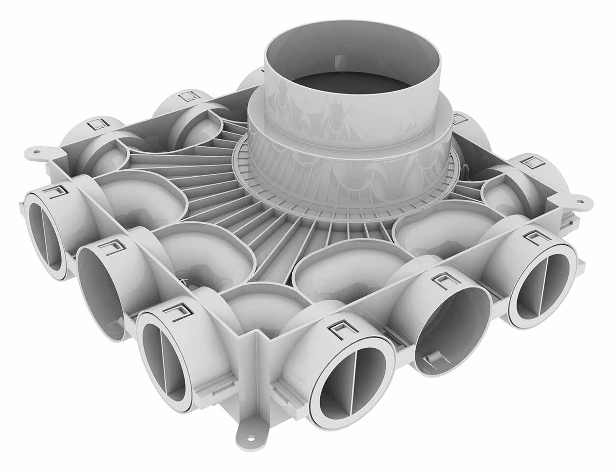 Vaillant 0020231945 Luftverteiler/-sammler Niedrigbau 12Anschl.