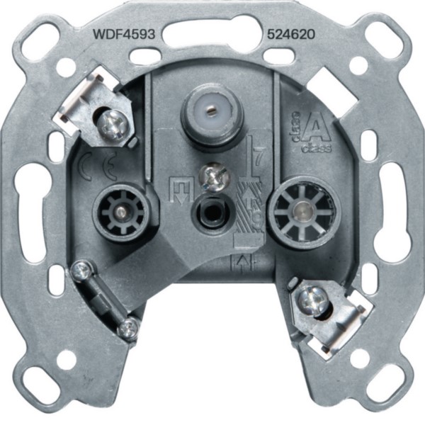 Hager WDF4593 Antennen-Steckdose 3-Loch SAT, TV