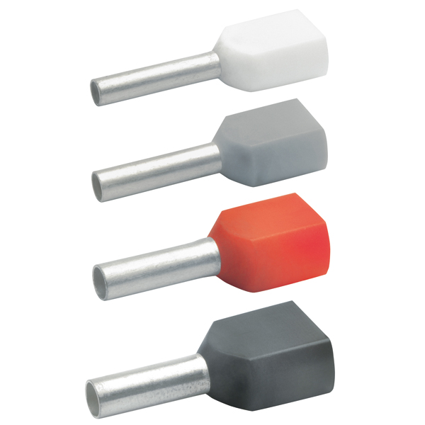 Klauke 87614 Zwillings-Aderendhülse 2x10qmm rt isol.