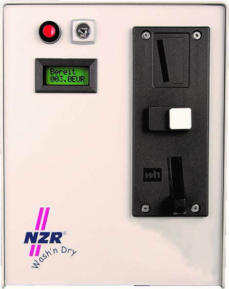 NZR ZMZ0215WashnDry1Euro Münzzähler m.Türentr.Schütz+Tür