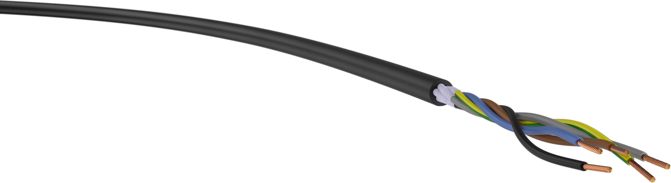 H07RN-F 5G2,5 H07RN-F 5G2,5 Ri. 50 Gummischlauchleitung