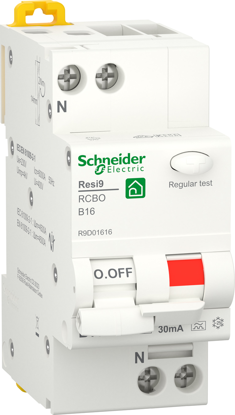Schneider Electric R9D01616 FI/LS 1P+N, 16A, B-Char.