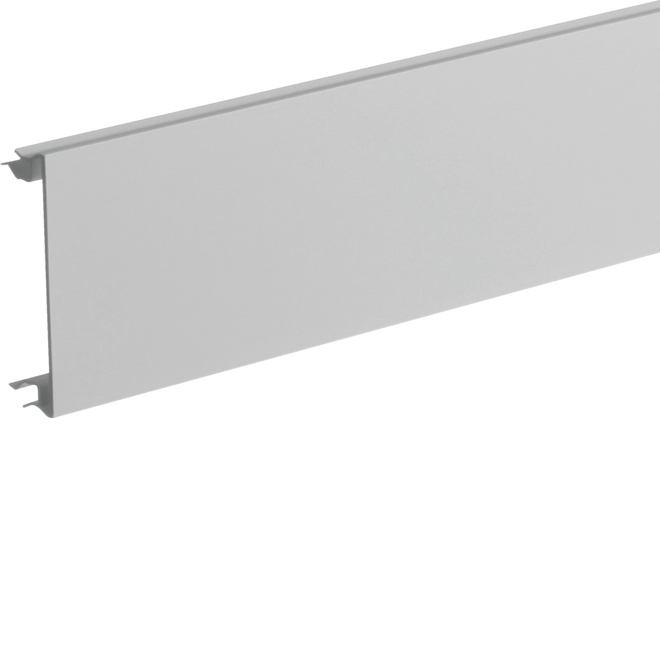 Tehalit BR08027035 Brüstungskanal-Oberteil PVC 80mm lichtgrau