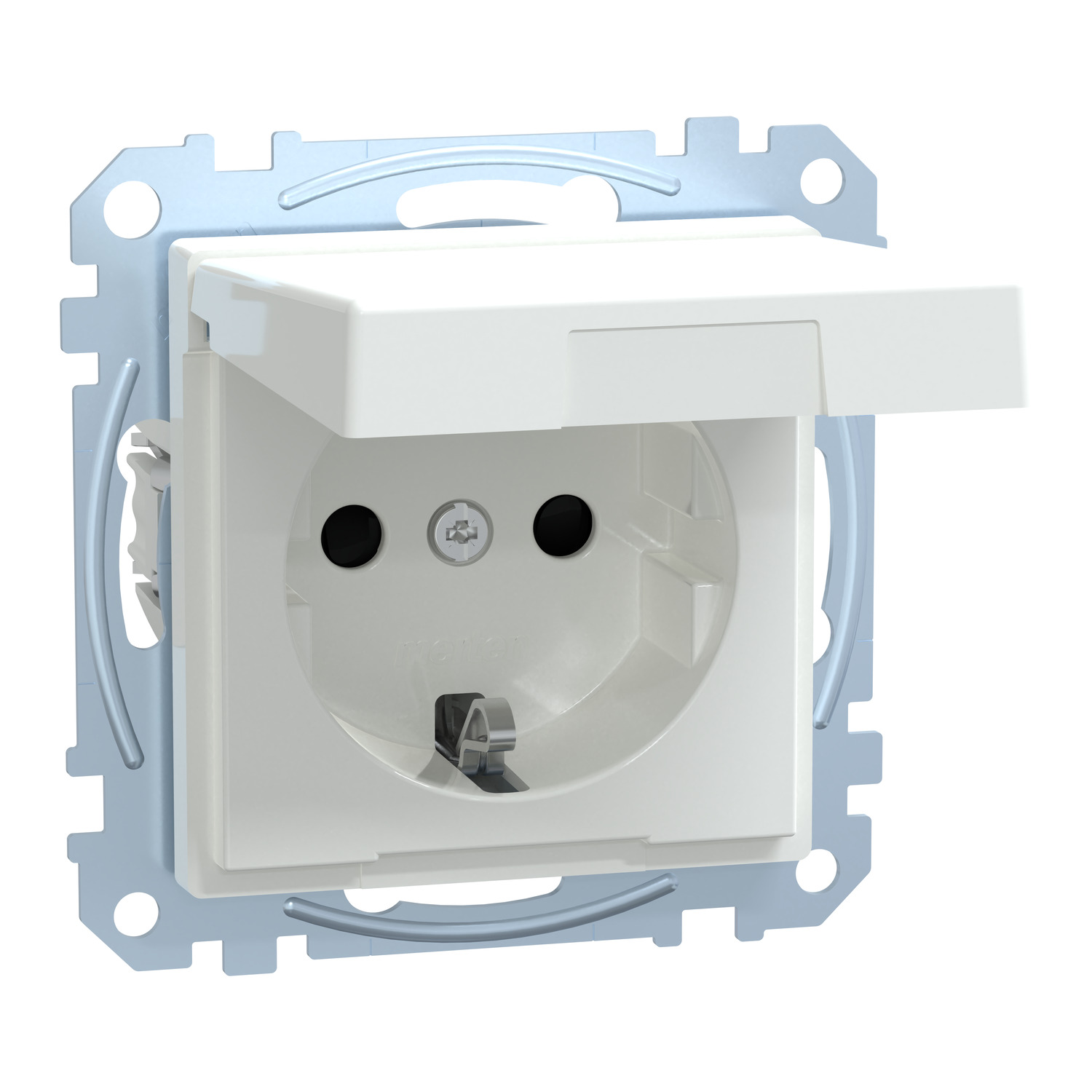 Merten MEG2314-0325 SCHUKO-Steckdose aws Klappdeckel IP44
