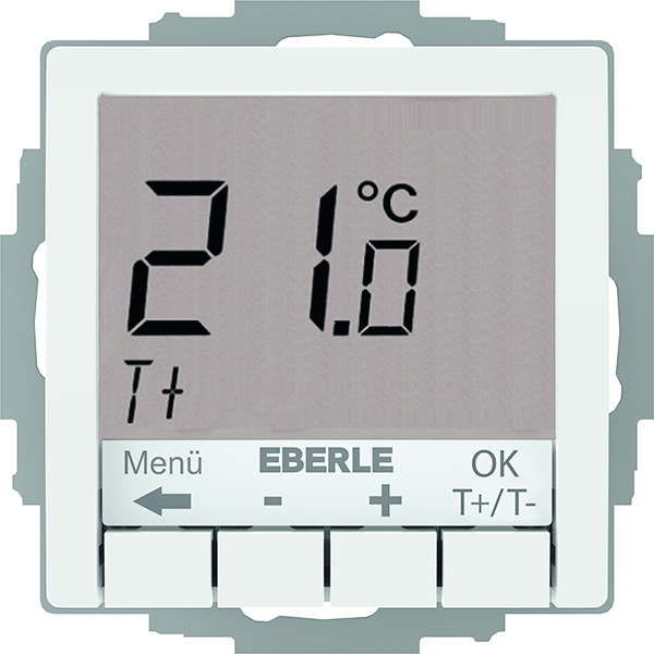 Eberle Controls UTE4100R-RAL9010-G55 UP-Thermostat Hinterleuchtung weiß