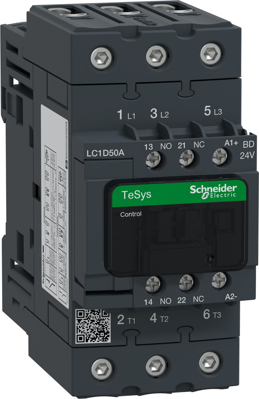Schneider Electric LC1D50ABD Leistungsschütz 3P,50A,24VDC