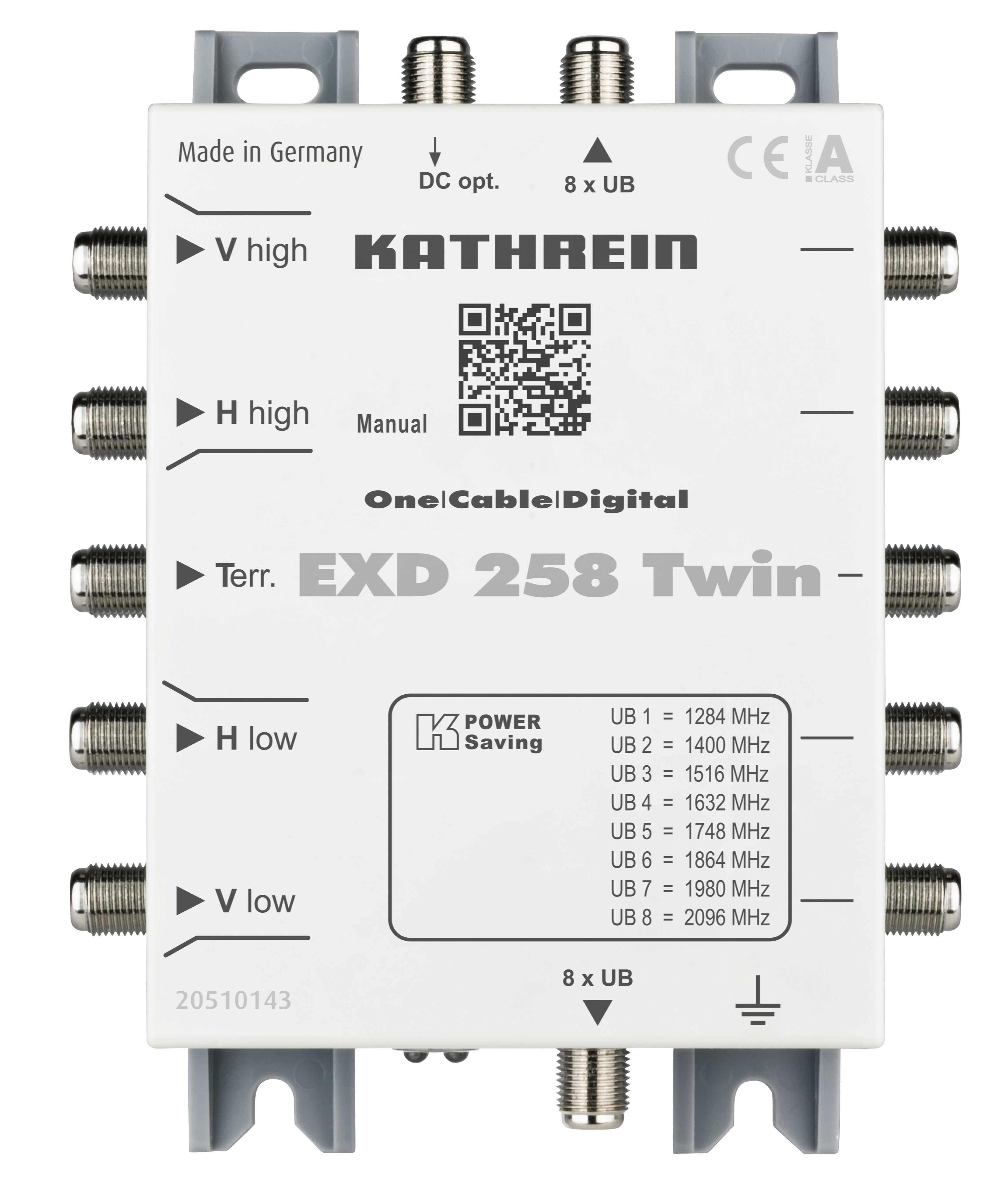 Kathrein EXD 258 Twin Einkabel-Multischalter DG 5-862+950-2150 MHz