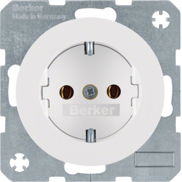 Berker 47432089 SCHUKO-Steckdose pows/gl